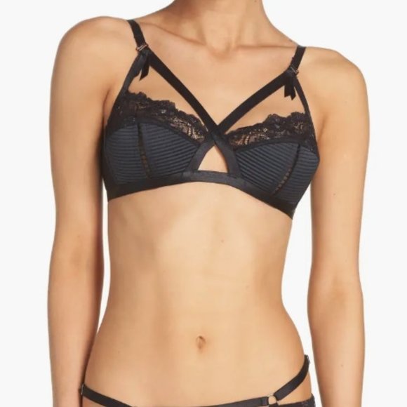 DITA VON TEESE Madame X Wireless Bra In Black - Picture 5 of 5